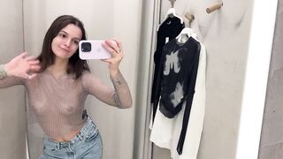 Transparent Clothes Try on Haul with Emi See through try on