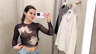 Transparent Clothes Try on Haul with Emi See through try on