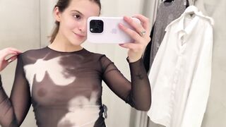 Transparent Clothes Try on Haul with Emi See through try on