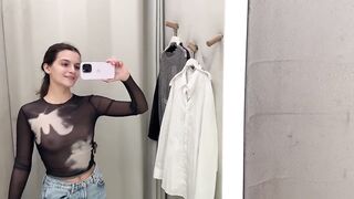 Transparent Clothes Try on Haul with Emi See through try on