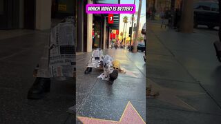 MOST FLEXIBLE PERSON IN THE WORLD PERFORMING ON HOLLYWOOD BLVD! WHICH VIDEO WAS BETTER? ????????