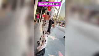 MOST FLEXIBLE PERSON IN THE WORLD PERFORMING ON HOLLYWOOD BLVD! WHICH VIDEO WAS BETTER? ????????