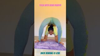 Back bending yoga pose #yogaurmi #yogateacher #urmiyogaacademy #backbending #motivation #yogapose