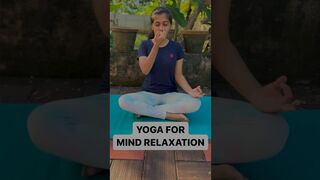 Yoga For Mind Relaxation | Stress Relief | Meditation | Pranayama Steps In Description #shorts