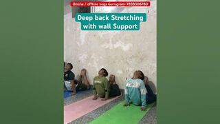 Deep back Stretching wall Support technique || Purna Bujangasana || advance back Opening #shorts