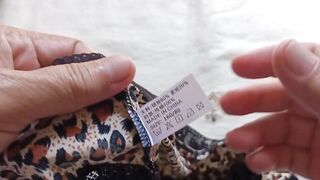 Sexy Bikini Leopard Lingerie Panty Haul /Riview from Lazada #72 #bikini #haul