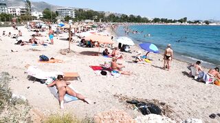 Girls in the showerBEACH WALK GREECE????️Girls in the shower????️bikini ????️greece