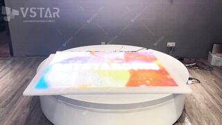 New technology VSTAR Flexible Transparent led film display for brand advertising