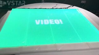 New technology VSTAR Flexible Transparent led film display for brand advertising