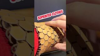 3Dprinted Fabric… it’s FLEXIBLE and WEARABLE?!!?!!? #cosplay #3dprinting #shorts