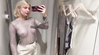 See Through Try On Haul ｜ Transparent Lingerie and Clothes ｜ Try On Haul At The Mall