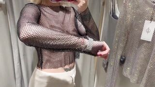 See Through Try On Haul ｜ Transparent Lingerie and Clothes ｜ Try On Haul At The Mall