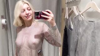 See Through Try On Haul ｜ Transparent Lingerie and Clothes ｜ Try On Haul At The Mall