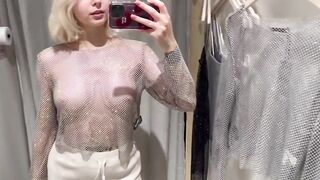 See Through Try On Haul ｜ Transparent Lingerie and Clothes ｜ Try On Haul At The Mall