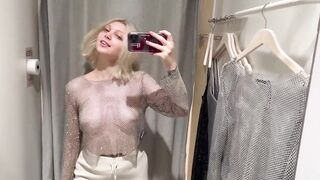 See Through Try On Haul ｜ Transparent Lingerie and Clothes ｜ Try On Haul At The Mall