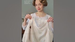 GRWM & count all 1912's Winter Layers! #grwm #edwardian #fashionhistory #corset #lingerie