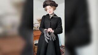 GRWM & count all 1912's Winter Layers! #grwm #edwardian #fashionhistory #corset #lingerie