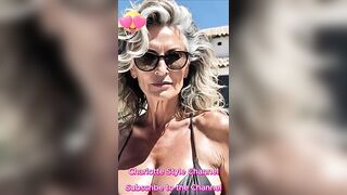 NATURAL WOMEN OVER 60 ! Women over 60 in shape and in bikinis