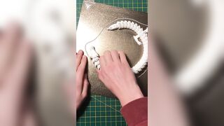 12 Hour Flexible Dragon 3D Print - Satisfying Peel - #shorts #3dprinting