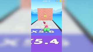 TWERK RACE 3D - RUNNING GAME ( LEVEL 10 ) #shorts