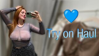 [4K] Transparent Clothes with Katy | Try-on Haul