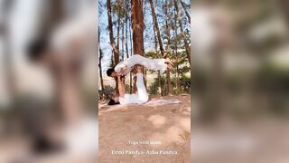 Advanced Yoga Asana with My Mother- Asha Pandya | Yoga with Urmi Pandya