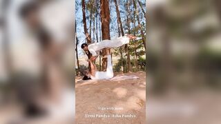 Advanced Yoga Asana with My Mother- Asha Pandya | Yoga with Urmi Pandya