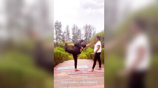 Advanced Yoga Asana with My Mother- Asha Pandya | Yoga with Urmi Pandya