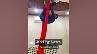 Aerial Yoga Classes // Everest Yoga Institute // Contact ~ +918264334392