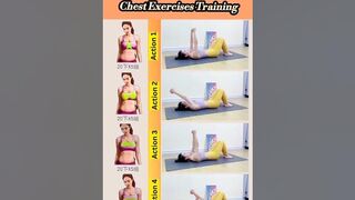 Chest workout for women #yoga #chestworkout #chest #athome #shorts