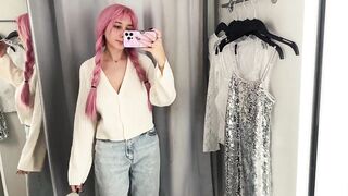 See-through Try On Haul Women Clothes | Fully Transparent Lingerie | Very revealing!????