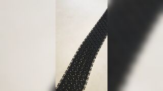 Fully flexible 3D Printed tie: chainmail necktie