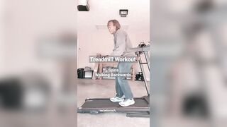 #shorts ~ Treadmill Workout #walkingbackwards #spins #strengthening #stretching #balance #aerobics