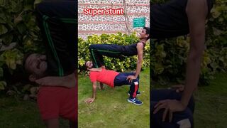 super stunt performance #viral #balancing #trending #yoga