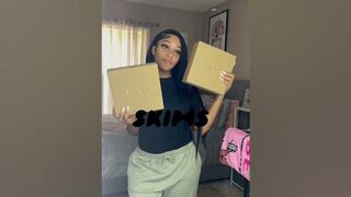 skims try on haul ♡ #youtubeshorts #clothinghaul #skimshaul #skims