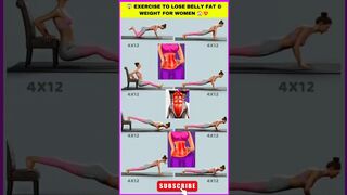 8 Exercises To Lose Belly Fat & Weight 4 Women #yoga #exercise #workout #abs #bellyfatloss #shorts#