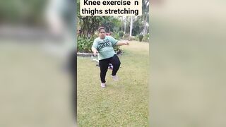 knee exercise n thighs stretching exercise #shrots #viral