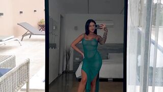 Try on Haul Transparent Dress with Vally