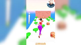 Twerk Race 3d !! Oggy and jack !! Lavel 4 #shorts