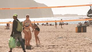 ???????? Bikinis beachvolleyball at tenerife spain