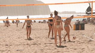 ???????? Bikinis beachvolleyball at tenerife spain