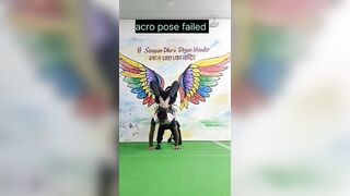 advance acro yoga pose failed ????????️#trending #youtubeshorts #shorts #viral #acro #shortvideo