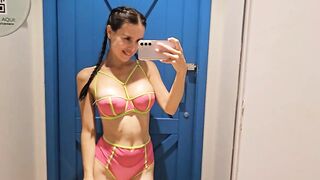 [4K] Transparent Lingerie and Clothes | Try-On Haul At The Mall