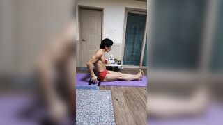 K-BruceLee/#Yoga,stretching, 브이싯 방구석 홈트