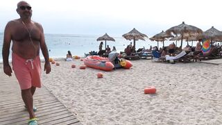 BEACH WALK GREECE????️BOLIVAR BEACH????️bikini????️greece