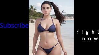 PLUS SIZE BIKINIS ON THE BEACH