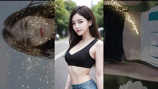 Girls wearing bikinis go swimming AI girls 4K AI Art | AI Lookbook