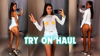 [4K] Transparent Try on Haul with Amy | See Through Clothes