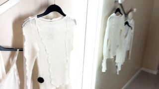 [4K] Transparent Try on Haul with Amy | See Through Clothes