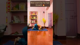 Best exercise for hair growth ????#treanding #youtubeshorts #shortvideo #hairgrowth #yoga